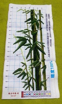 (Valmistoode) Puhas käsitöö ristpistes valmistoote: Neli härrasmeeste bambusest härrasmees, bambus, 24 * 48 cm